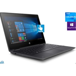 Hp  ProBook 11 X360- TOUCH- 128GB SSD/4GB RAM-Intel CELERON QUAD CORE WIN10 Pro +Mouse &USB Light