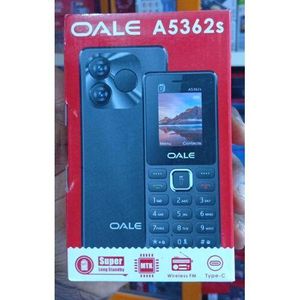 Oale A5362s Feature Phone, Triple SIM, 1.77 Inch Display, Type-C Charging, Wireless FM, Big Torch, Super Long Standby