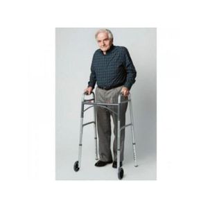 Drive Medical Strong Foldable Walking Frame With Wheels