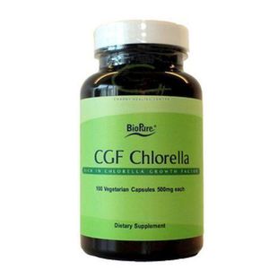 biopure Chlorella Growth Factor CGF 100 Veg Caps 500mg