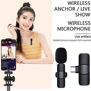 K9 Wireless Microphone Portable Mini Noise Reduction Interview Mic Phone Wireless Mic (Type C)