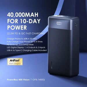Oraimo PowerBox 400 Vision 40,000mAh 22.5W Power Bank