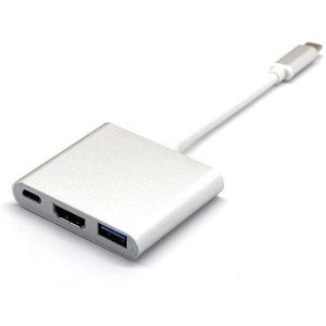 Type C USB 3.1 Male To HDMI USB 3.0 Type C Charger Adapter Female Support 4K For Macbook 12 Inch Google Chromebook