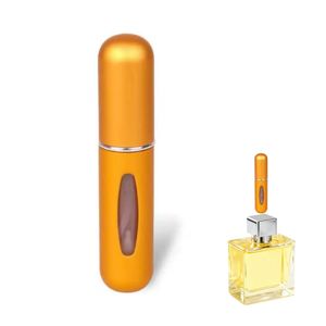Yiliker Portable Refill Bottle For Travel Silver 5ml Gold Perfume 