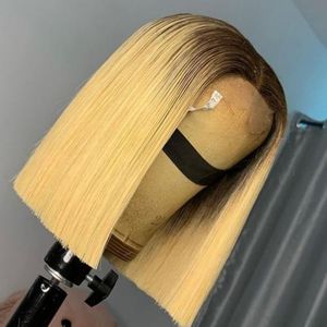 Vietnamese Luxury Blunt Cut Bone Straight Wig Frontal