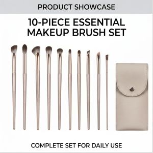 BEAUT4 Professional Makeup Brush Set with Storage Bag - Cosmetic Beauty Tools Kit-10 Piece Set