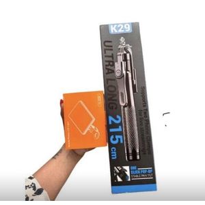 K29 Ultra Long 215 cm Tripod Selfie Stick box and a matching rechargeable mobile phone LED fill light package