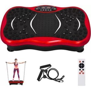 Vibration Plate Exercise Machine Whole Body Vibration Platform, Full Body Workout Fitness Machine with Resistance Bands & Remote Control, Home Gym Exercise Equipment, Vibration Training Machine, Body Shaker Fitness Platform, Muscle Toning Balance Training