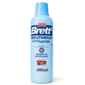 Minty Brett Mouthwash with Fluoride – Fresh Breath & Daily Oral Care 400ml