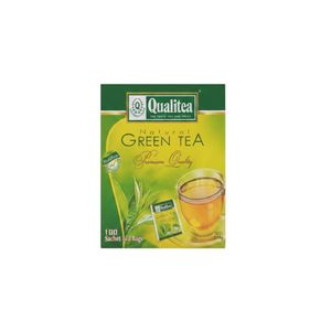 Qualitea NATURAL GREEN TEA - 100 teabags (Premium Quality)