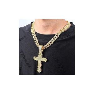 Cuban Men Chain with Cross Pendants