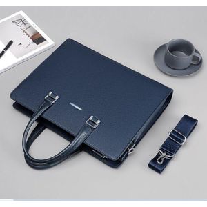 Executive Office Bag Unisex Briefcase Office Shoulder Bags For Men, Men's Genuine Leather Large Capacity Business Bag, Men Office Waterproof Handbag, Unisex Office Handbag, Handbag Briefcase Bag - Laptop Shoulder Briefcase Bag