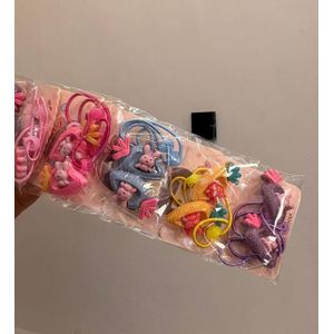 20pcs/ roll kids carrot bunny hair ties