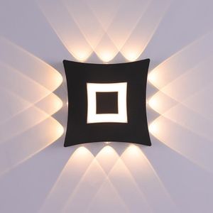 Modern Square Multi-Directional / 8-Way LED Wall Sconce