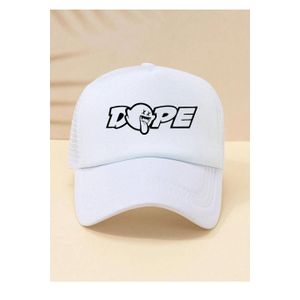 Impressive Design Baseball/Face Cap - White 
