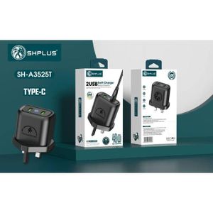 SHPLUS 42 Watts Fast Charger With Dual USB Lighting Port 