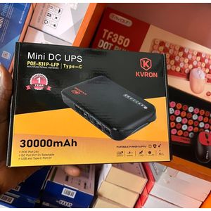Mini 30000mAh DC UPS POE-831P-LFP  Type-C