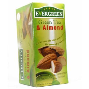 Evergreen 100% Natural Almond Green Tea