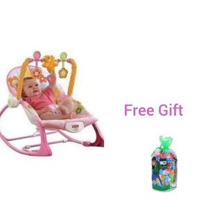 3 In 1 Activity Infant-To-Toddler,Napper,Feeding And Bounce Soother Multifunctional Rocker And Free Gift