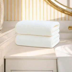 2pcs Small 100% Cotton Hand Towel - White