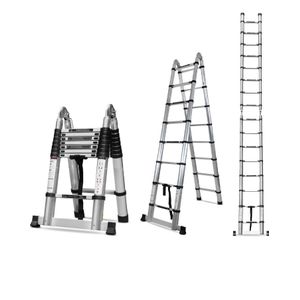 A Type Telescopic LADDERS (3.3M+3.3M) ladders for Home/Foldable Ladder/Wide and Strong Steps Ladder