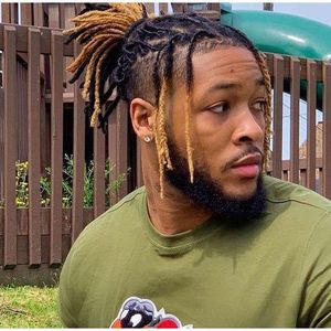 Bone straight dreadlocks black and gold 12inch 60pics