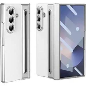 Samsung galaxy Z fold 8 Ultra plating leather full body protection Case with Pen
