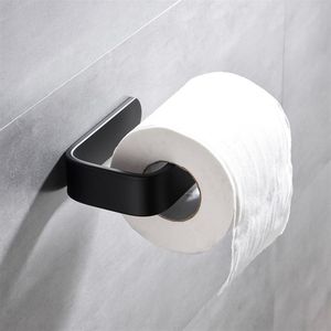 Paper towel holder without holes / Black roll paper towel with double-sided adhesive OPP bag