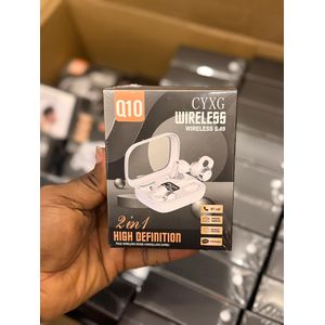 TWS Q10 Double (2-in-1) high definition Al Wireless Earbuds - Noise Cancellation, Bluetooth 5.3 2026 Edition