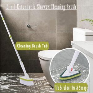 Shower Cleaning Brush 2 in 1 Tub and Tile Scrubber Brush 46