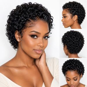 Pixie Mood Curly Pixie Wig – 13x4 Frontal Short Curly Wig