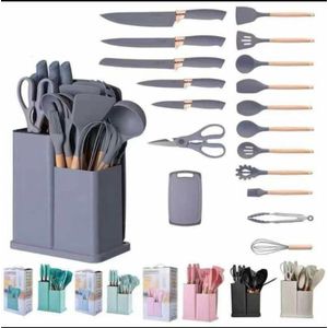 18-Piece Silicone Kitchen Ware Set