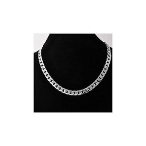 Cuban Chain Fashionable Necklace 18inch - 30inch -Silver