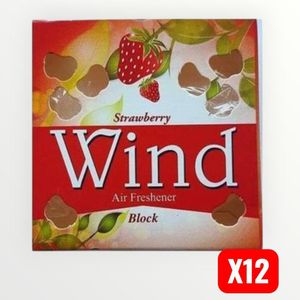 Wind Air Freshener Block Strawberry Fragrance 65g x 12 Packs 