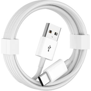 3A Type C USB C Charger Cable Cord For Andriod Apple IPhone Type-C Devices 1M - White
