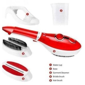 Multi-Functional Handheld Garment Steamer Set with Fabric Brush Attachments