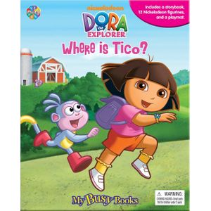 Dora the Explorer - Where is Tico? - Storybook Playset with 12 Figures (My Busy Books)