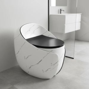 Floor Mounted Egg Shaped Toilet