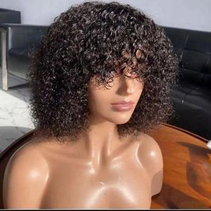 Fashion Cabinet Curly Fringe Hair Wig Natural Colour