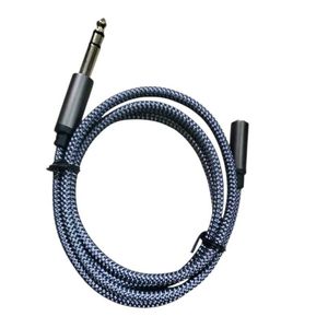 Professional Recording-Grade 6.35Mm TRS Audio Extension Cable, Male to Female, Woven Anti-Tan