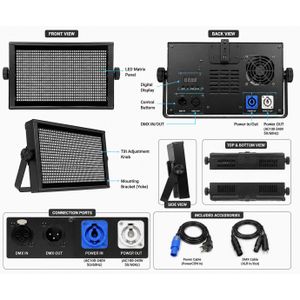 LED Matrix Stage Light Panel – High Brightness RGB Effect Light