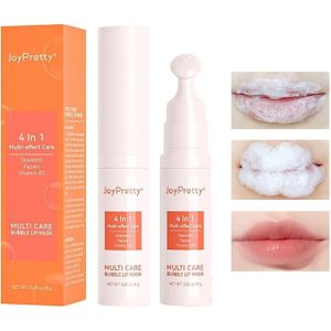 Multifunctional Moisturizing and Brightening Bubble Balm for Dark Lips, Pink Lips & Makeup Remover Mask -  Nourish Protect Lips Care, Night Sleep Mask Hydrated Maintenance Lip Balm - Bubble Jules Mask, Brightening Balm