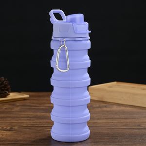 1pc Foldable Silicone Water Bottle, Stretchable, Portable