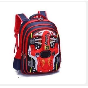Speed Car Children Cartoon Character School Bag.