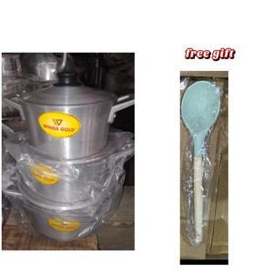 3 in 1 cooking pot-3 pieces aluminum pot set 