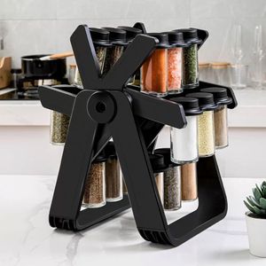 18Pcs Rotation Spice Rack