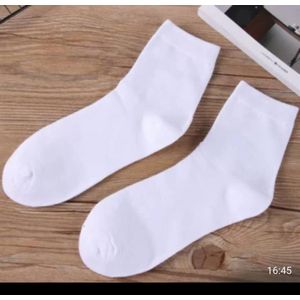 Unisex Cotton Socks – Mid-Calf, Breathable, Plain (1–10 Pairs)