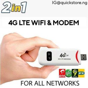 Zong Wifi Universal Usb 4G LTE Wifi Modem ALL NETWORK Pocket Mifi Router Mtñ Airtel Glo Etisalat Spectranet Smile computer 9mobile  (wfmd