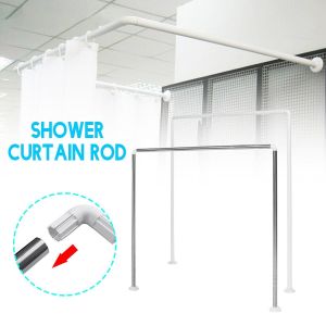 L-Shaped Stainless Steel Shower Curtain Rod