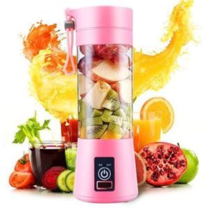 1pc, New Juicer Portable, With 2 Cups, USB Rechargeable Mini Blender Fresh  Juicing Cup, Personal Size Blender For Smoothies And Shakes, Home Fruit Ble